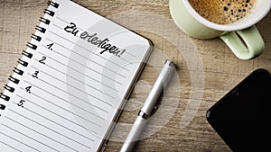 `to do` in German language